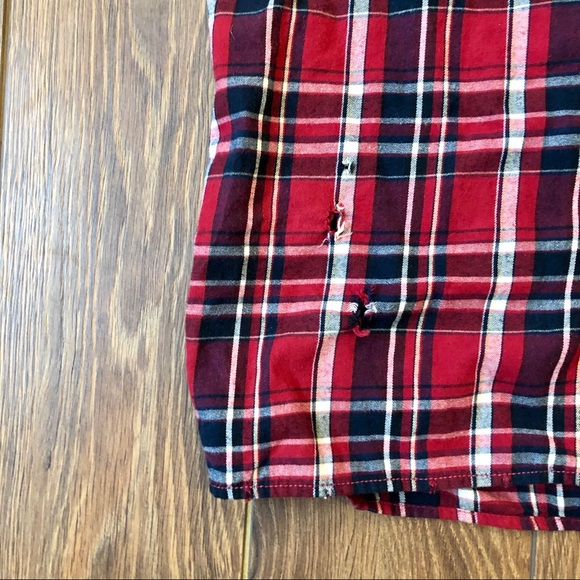 FINAL $ PACSUN Short Sleeve Distressed Button Up - Picture 7 of 8